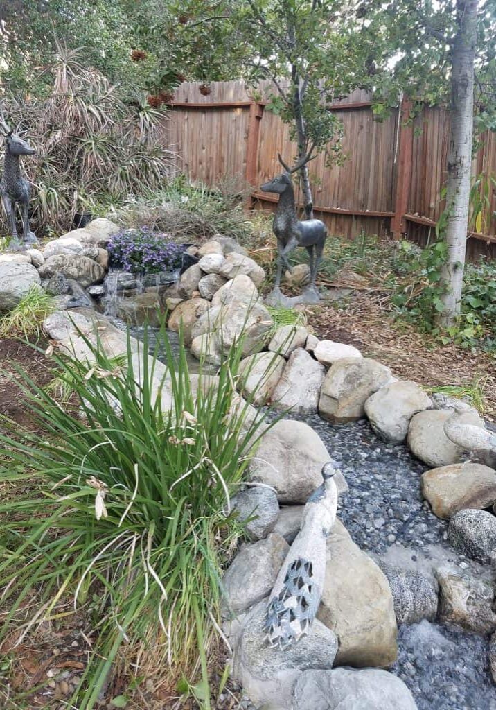 Remodeled Waterfall and streambed just built